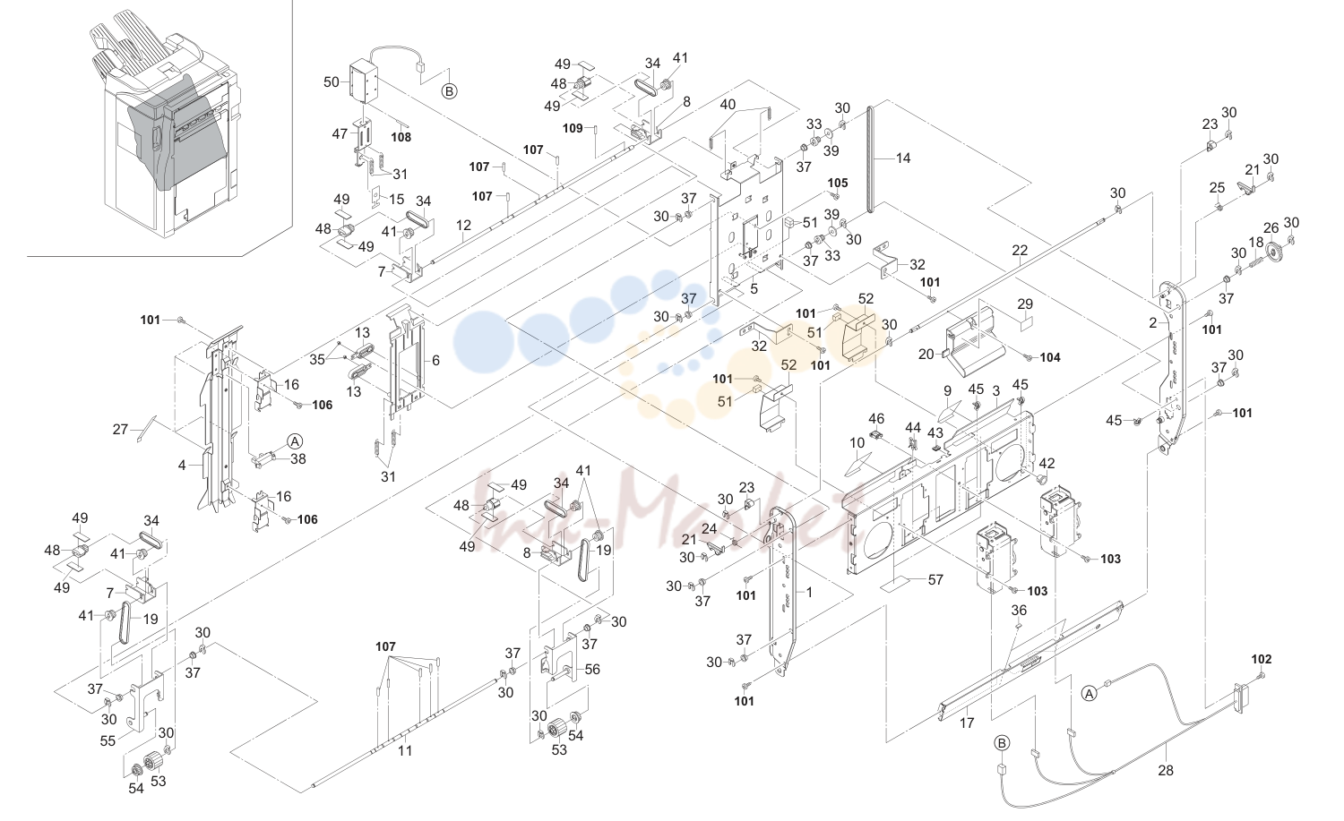 9. Middle Tray 4 3ML