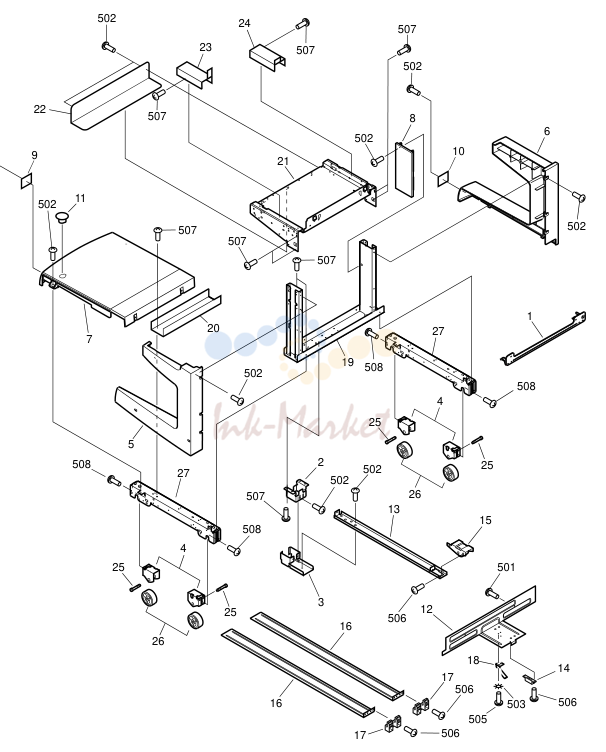 1. FIG. Q01 MOUNTING HARDWARE 5FG