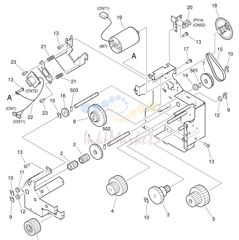 5. FIG. Q22 DRIVE ASSEMBLY 5FG
