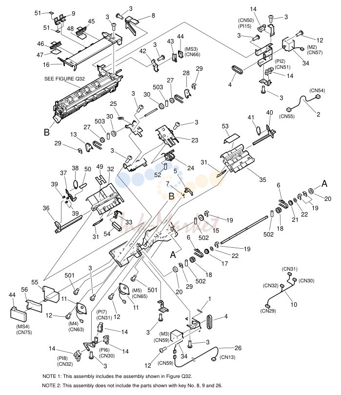 7. FIG. Q30 DISPOSE ASSEMBLY 5FG