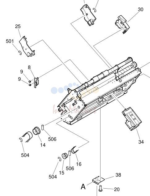 13. FIG. Q40 STAPLE ASSEMBLY (2/2) 5FG