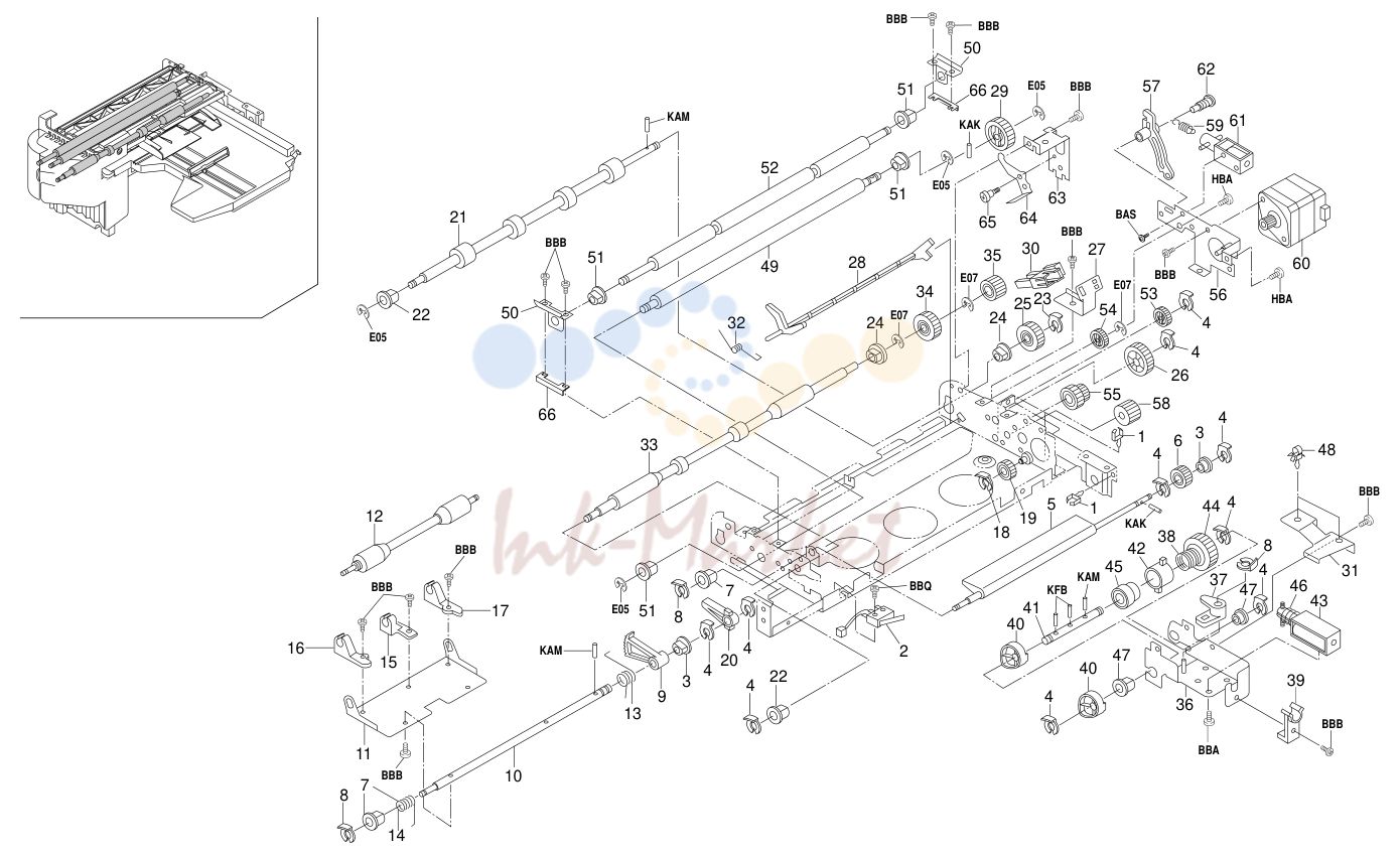 2. PAPER CONVEYING SECTION 3B5
