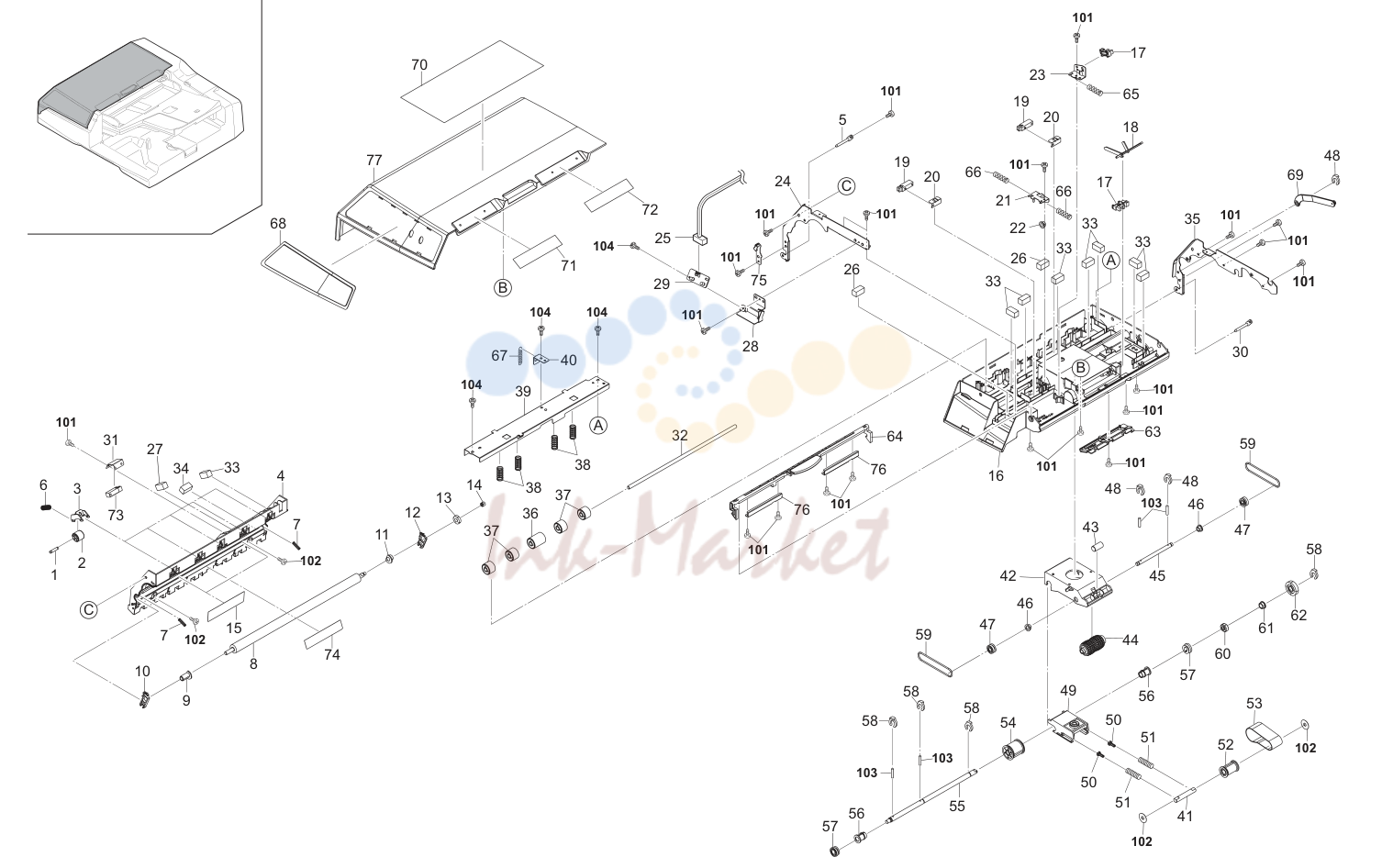 5. Paper Feed Section