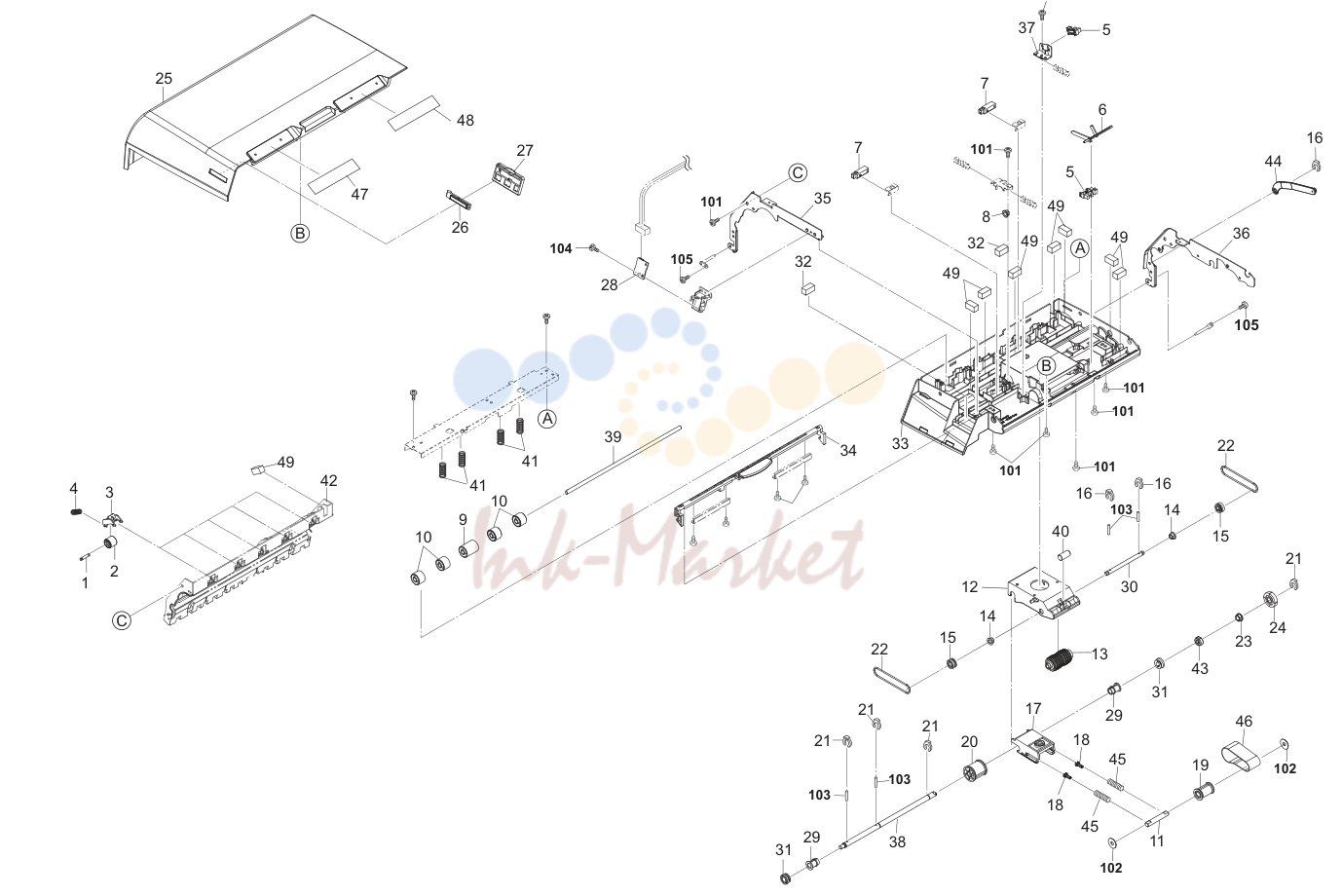 5. Paper Feed Section 3NV-1