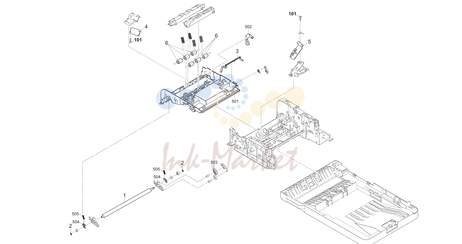 Рис. 19. DP Paper транспорт бумаги Section