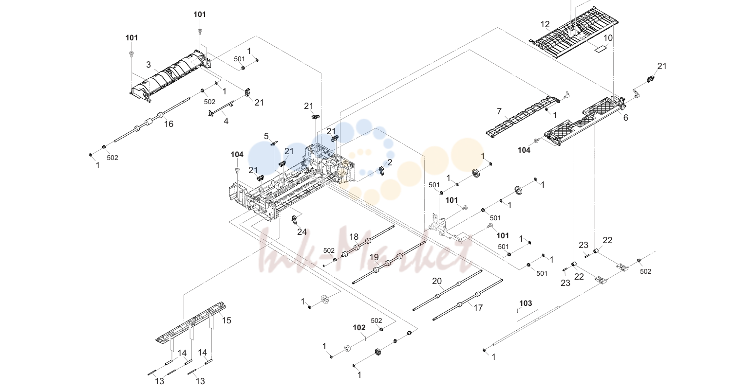 Рис. 26. DP Paper транспорт бумаги Section