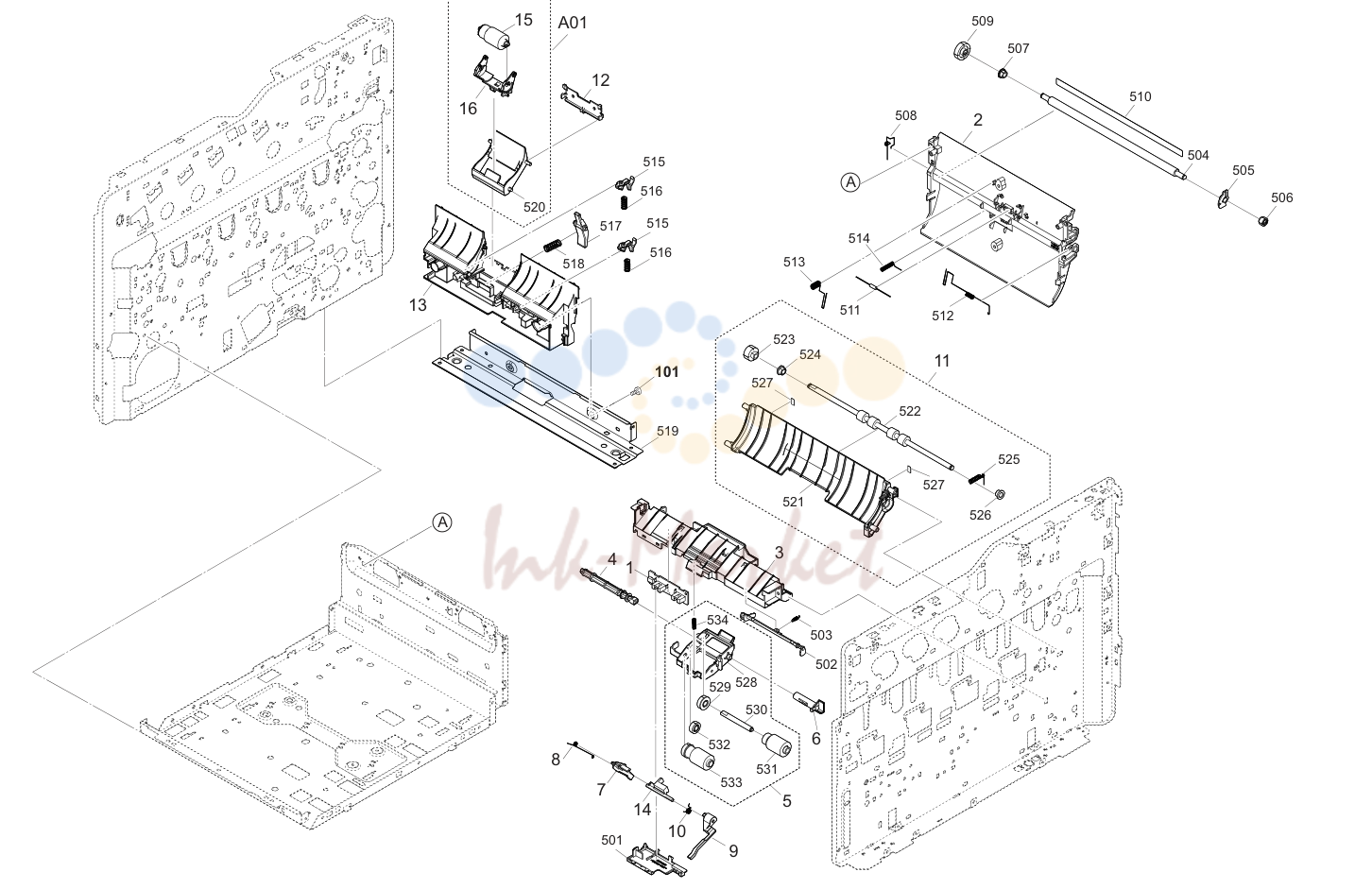 3. Paper Feed Section 1