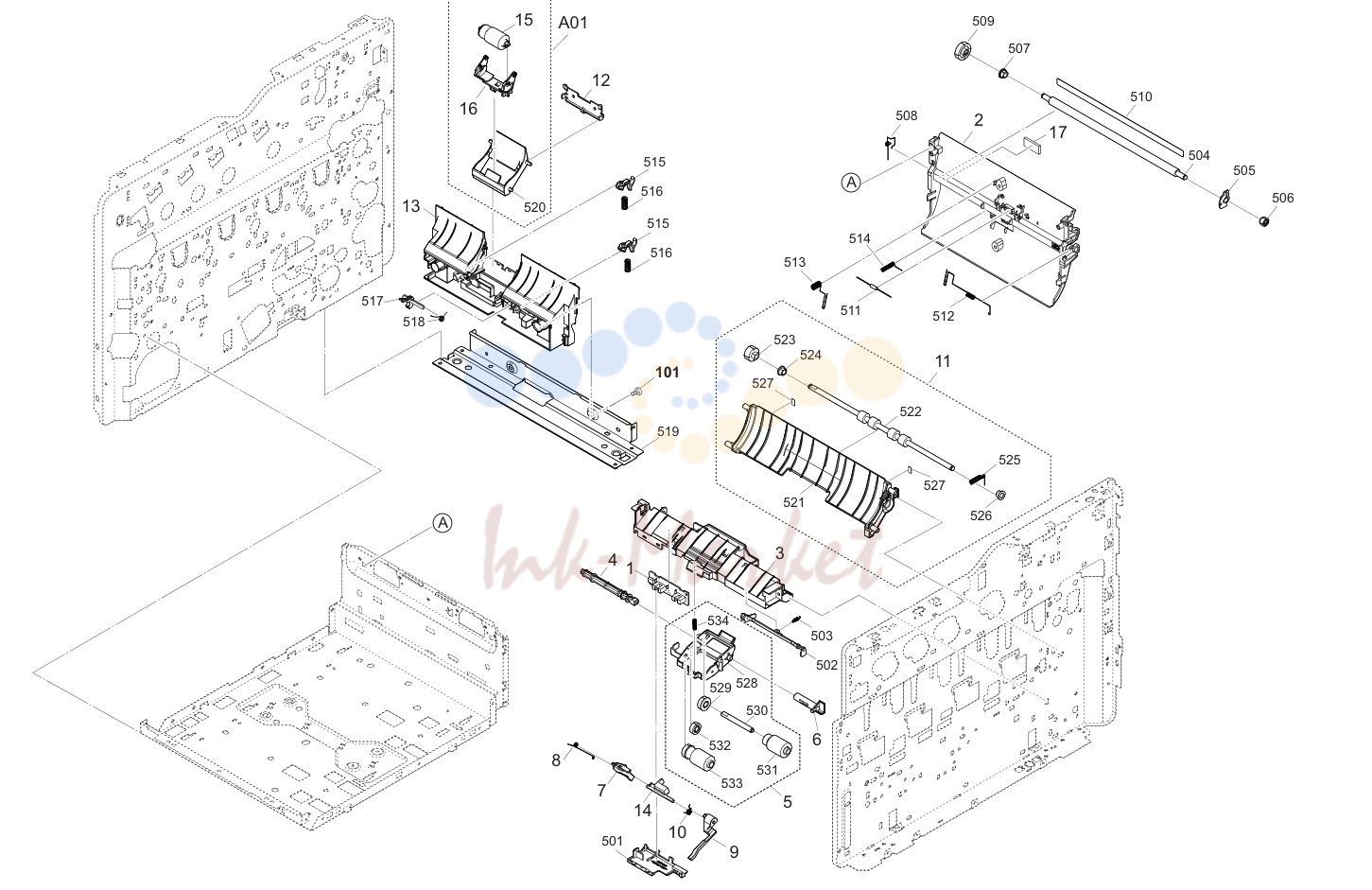 3. Paper Feed Section 1