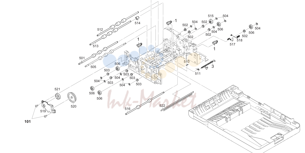 18. DP Paper Conveying Section 1 (35ppm(A4),37ppm(Letter)/35ppm(A4),37ppm(Letter)(F))