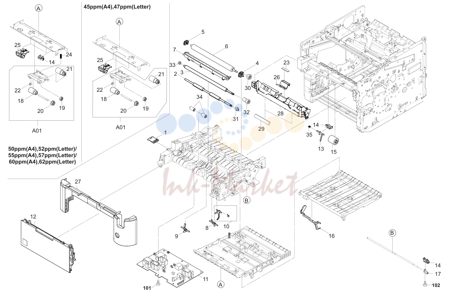 4. Paper Feed Section