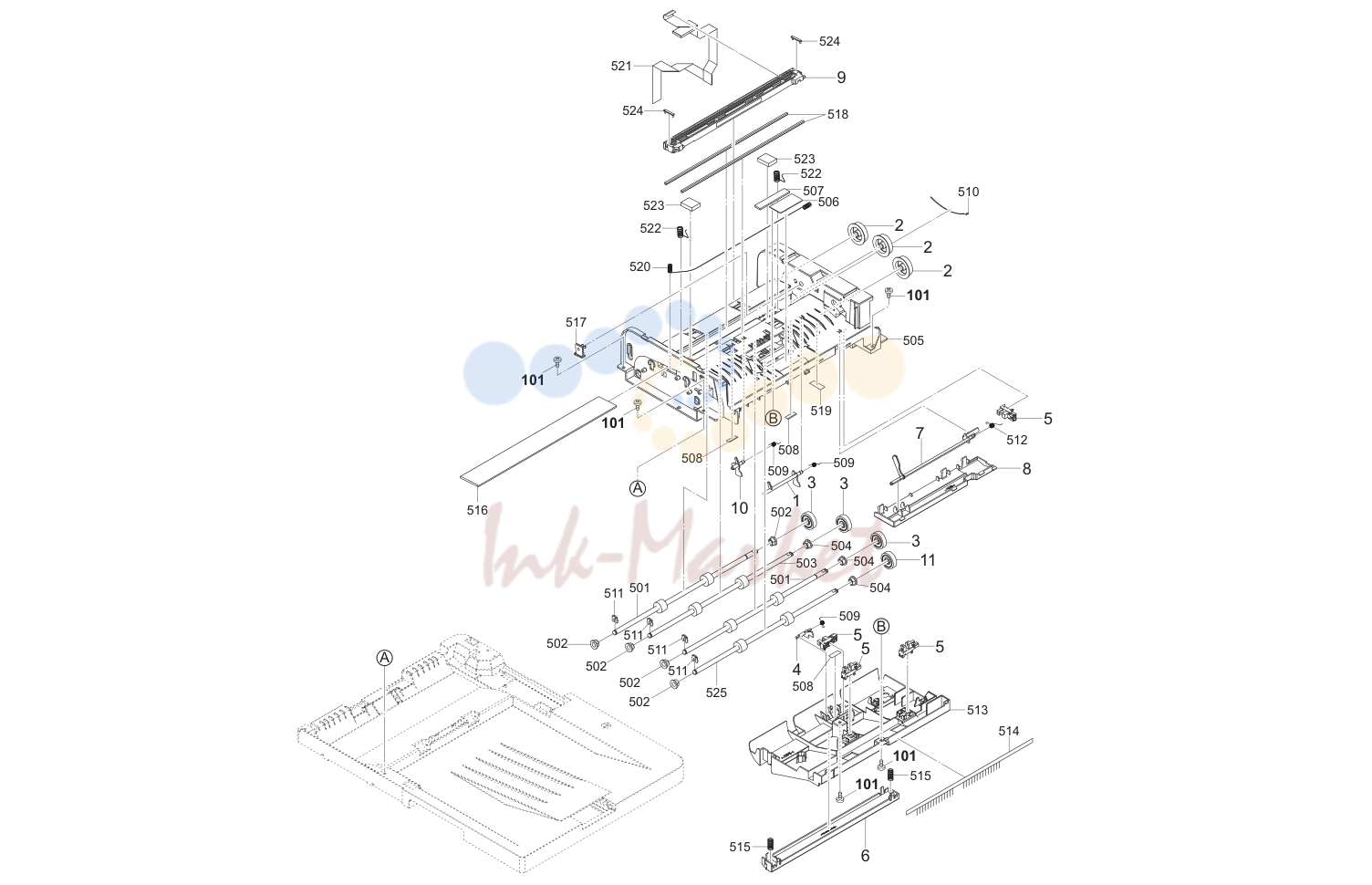 22. DP Conveying Section (26ppm(A4),27ppm(Letter)(AF)/26ppm(A4),27ppm(Letter)(BF))