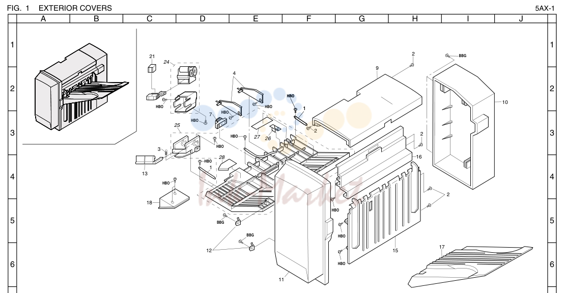 1. EXTERIOR COVERS 5AX-1