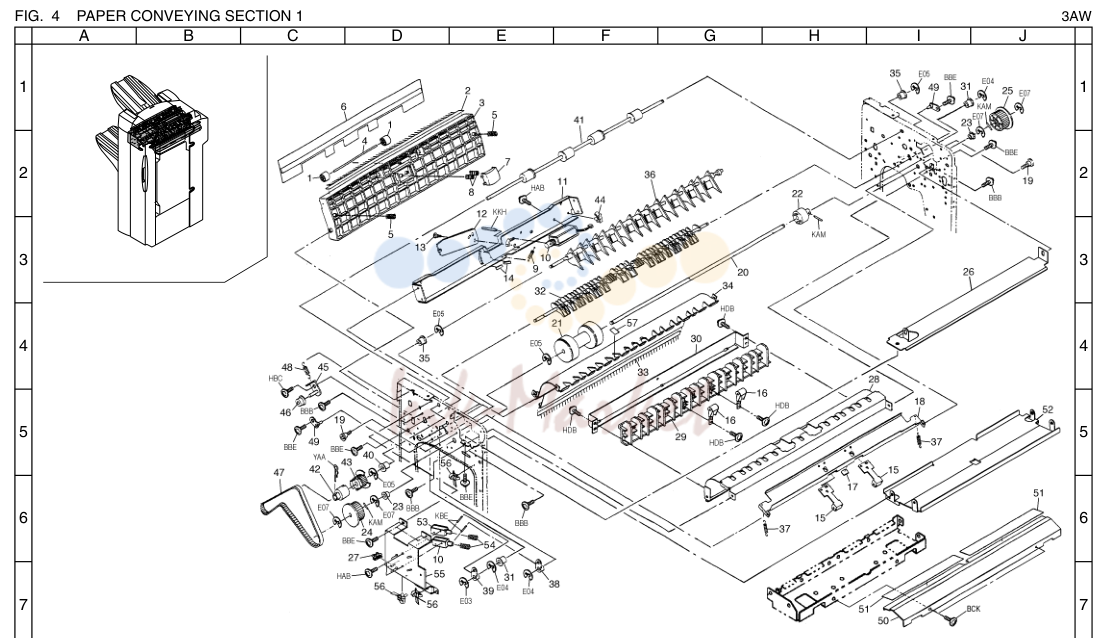 4. PAPER CONVEYING SECTION 1 3AW