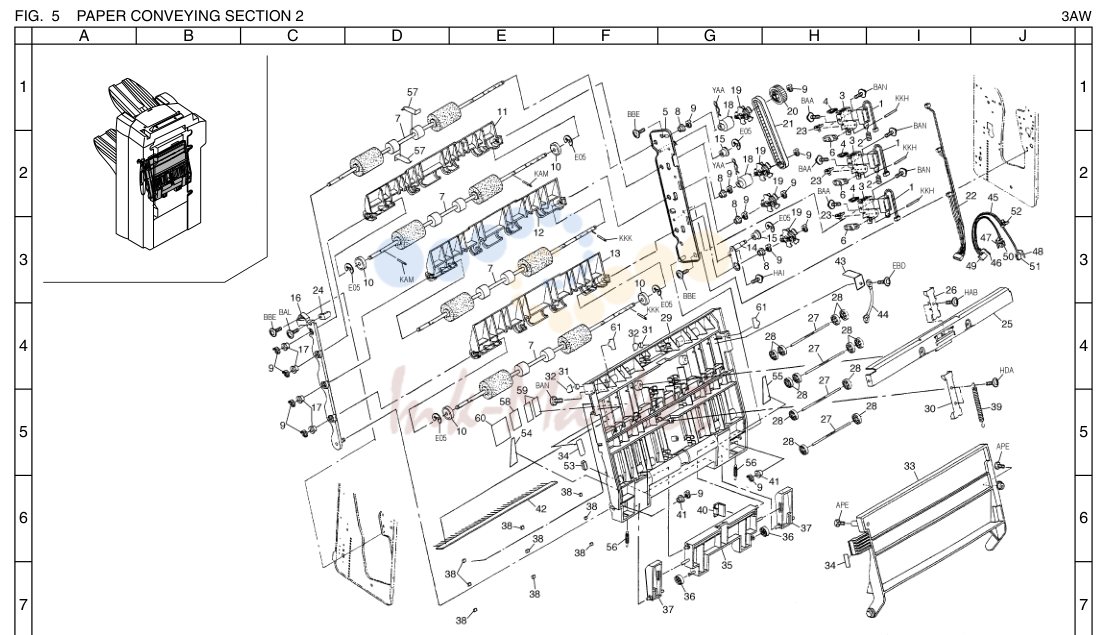 5. PAPER CONVEYING SECTION 2 3AW