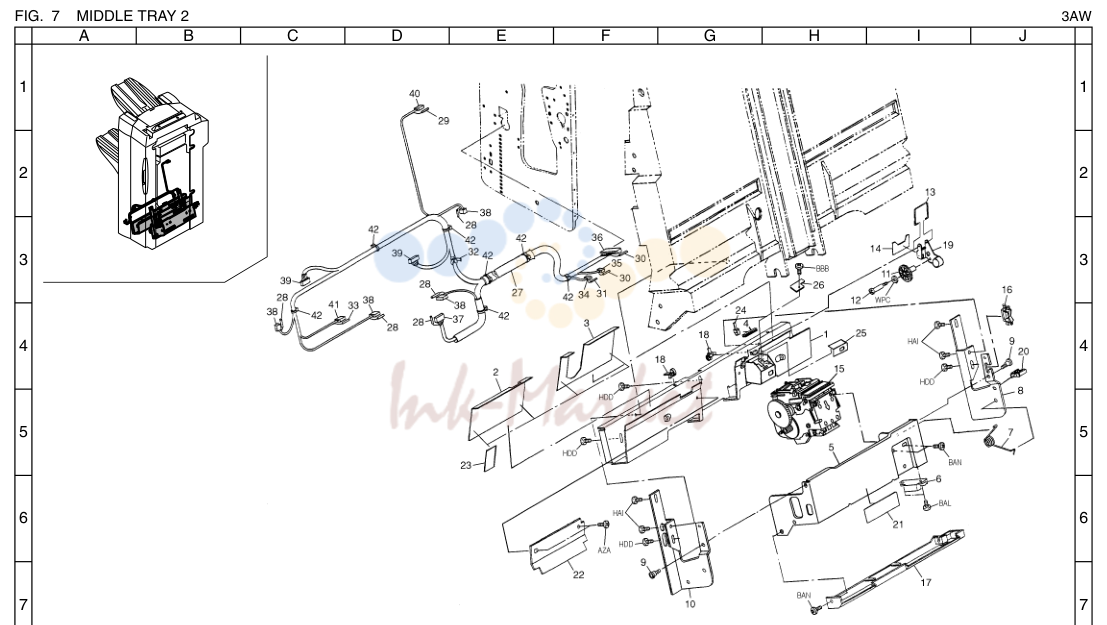 7. MIDDLE TRAY 2 3AW