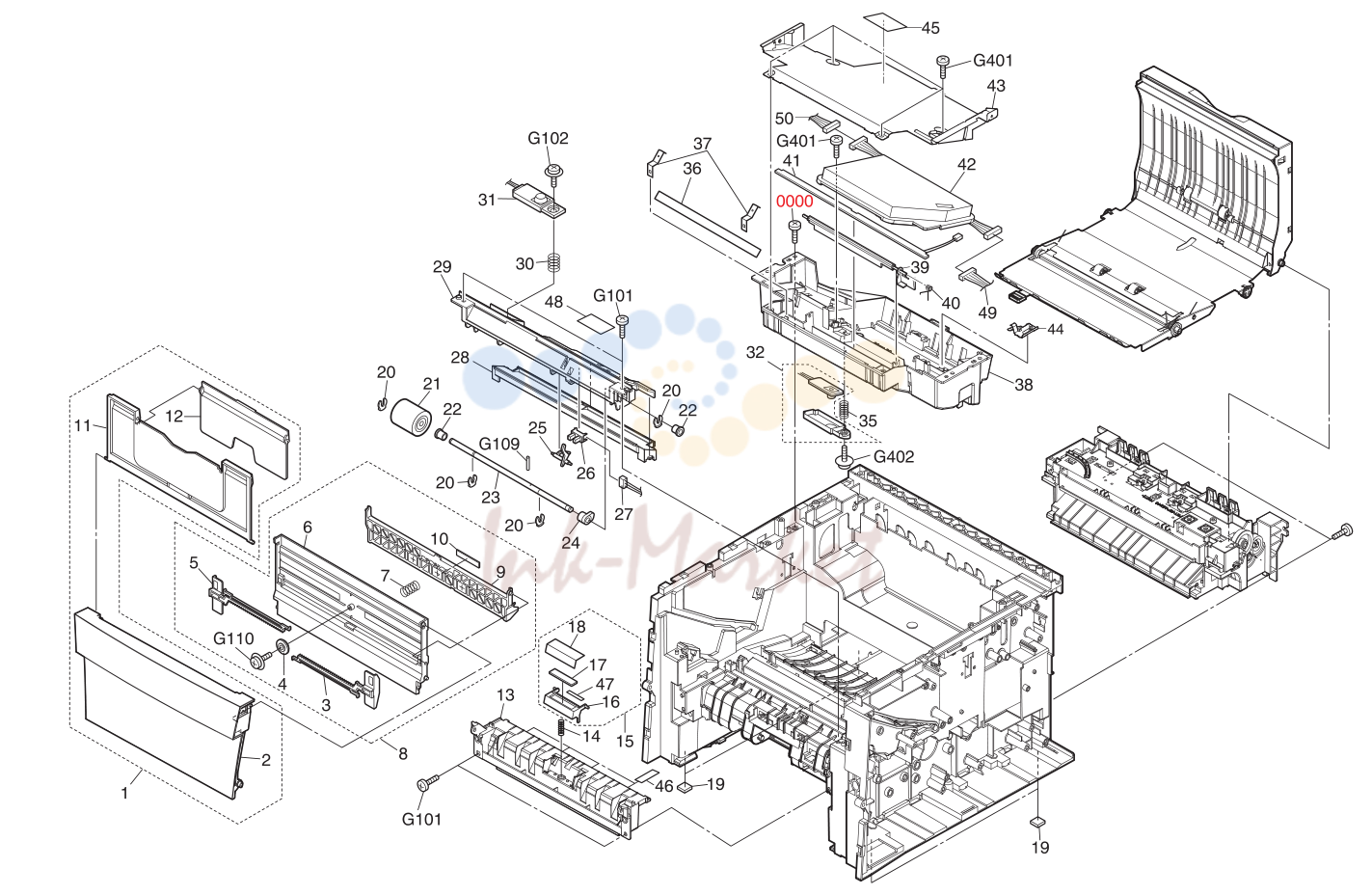 4. Paper Feed Unit / Laser Scanner Unit