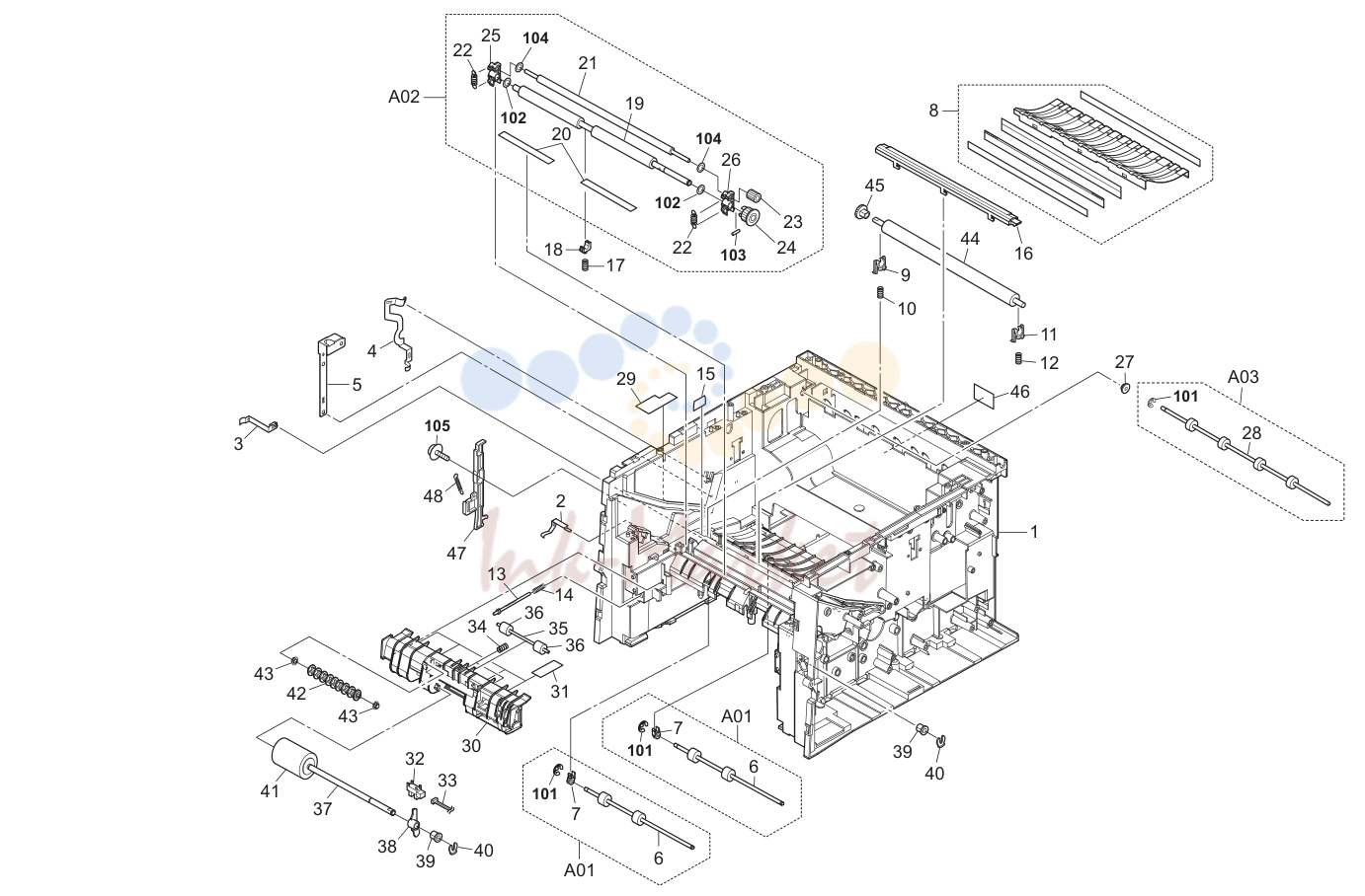 2. Upper Frame Unit I 2G6