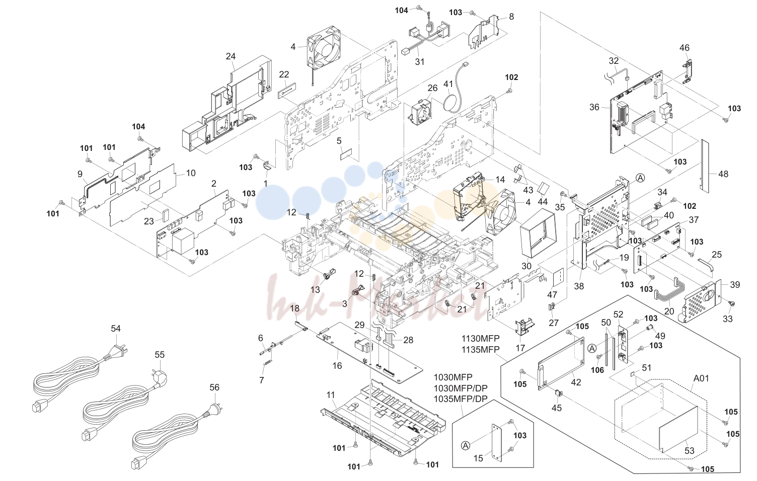 10. Electrical Components(1030MFP,1030MFP/DP,1130MFP,1035MFP/DP,1135MFP)
