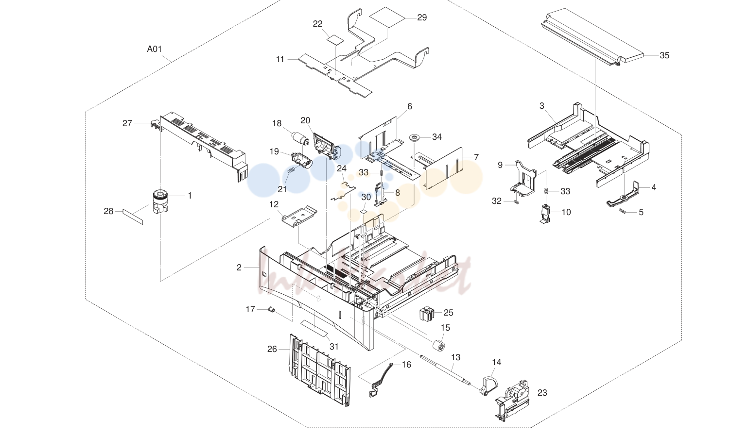 4. Paper Cassette (FS-3900/4000DN)