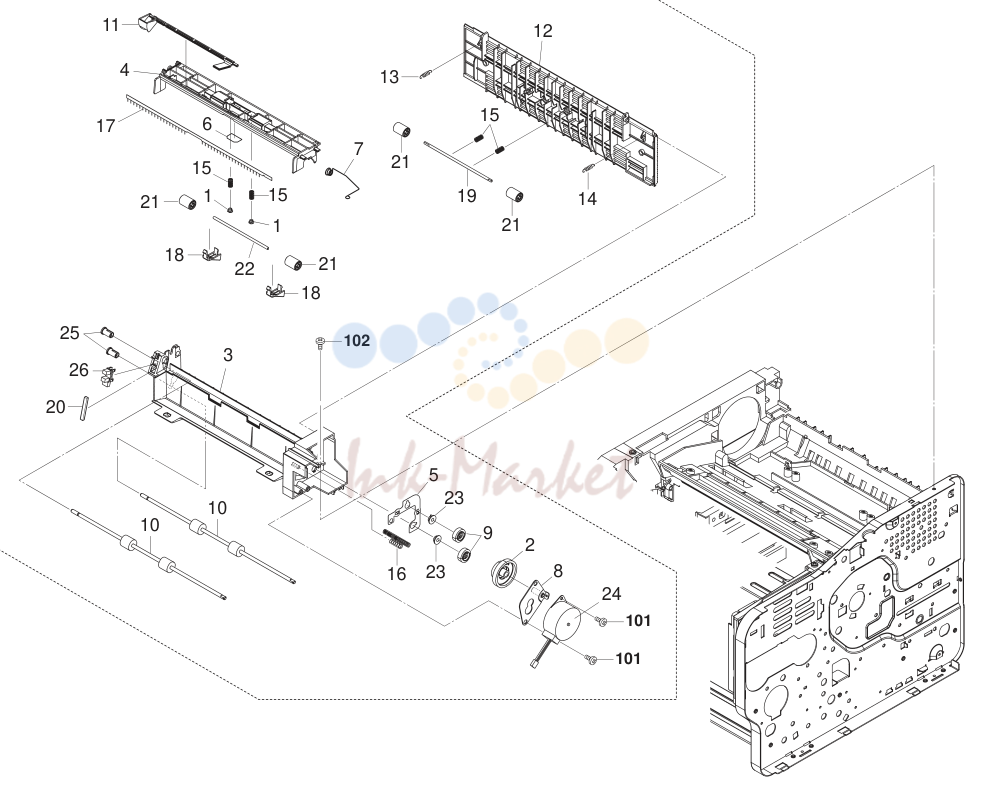 13. Paper Exit (FS-2000D)