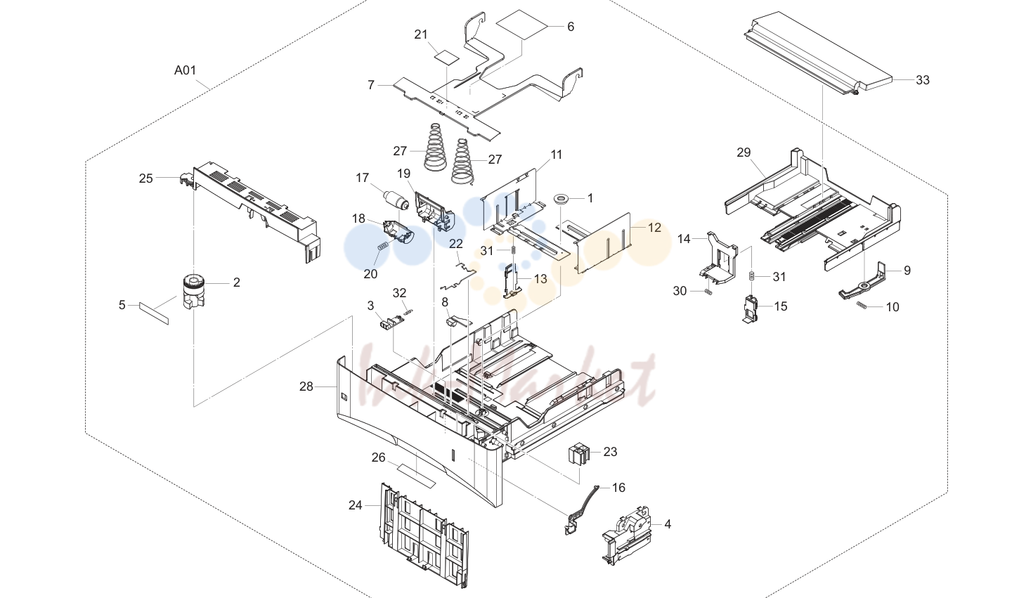 6. Paper Cassette (FS-2020D)