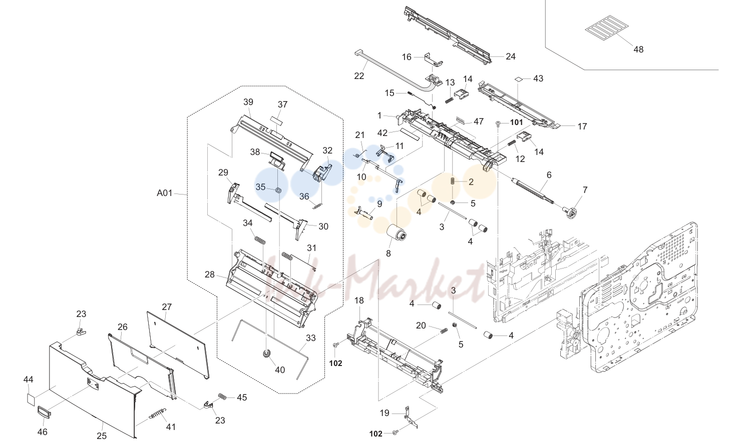 7. Paper Feed Section 1