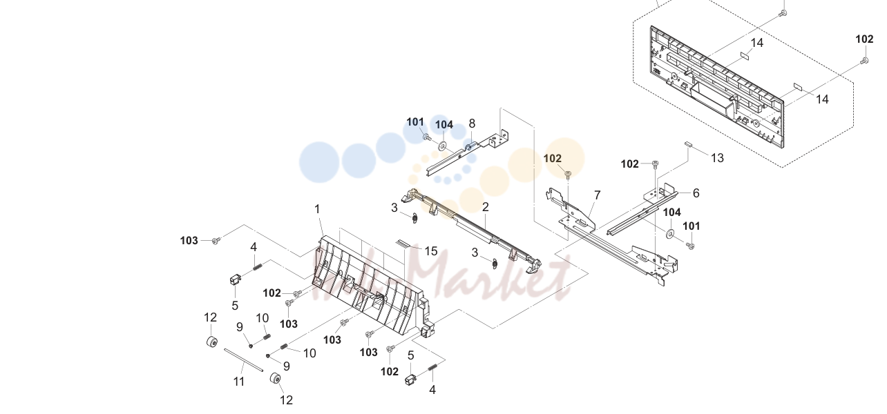 14. Fuser Section 2 (FS-2020D)