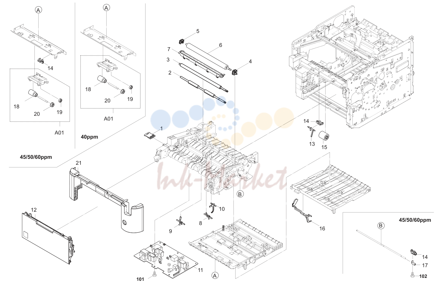 4. Paper Feed Section