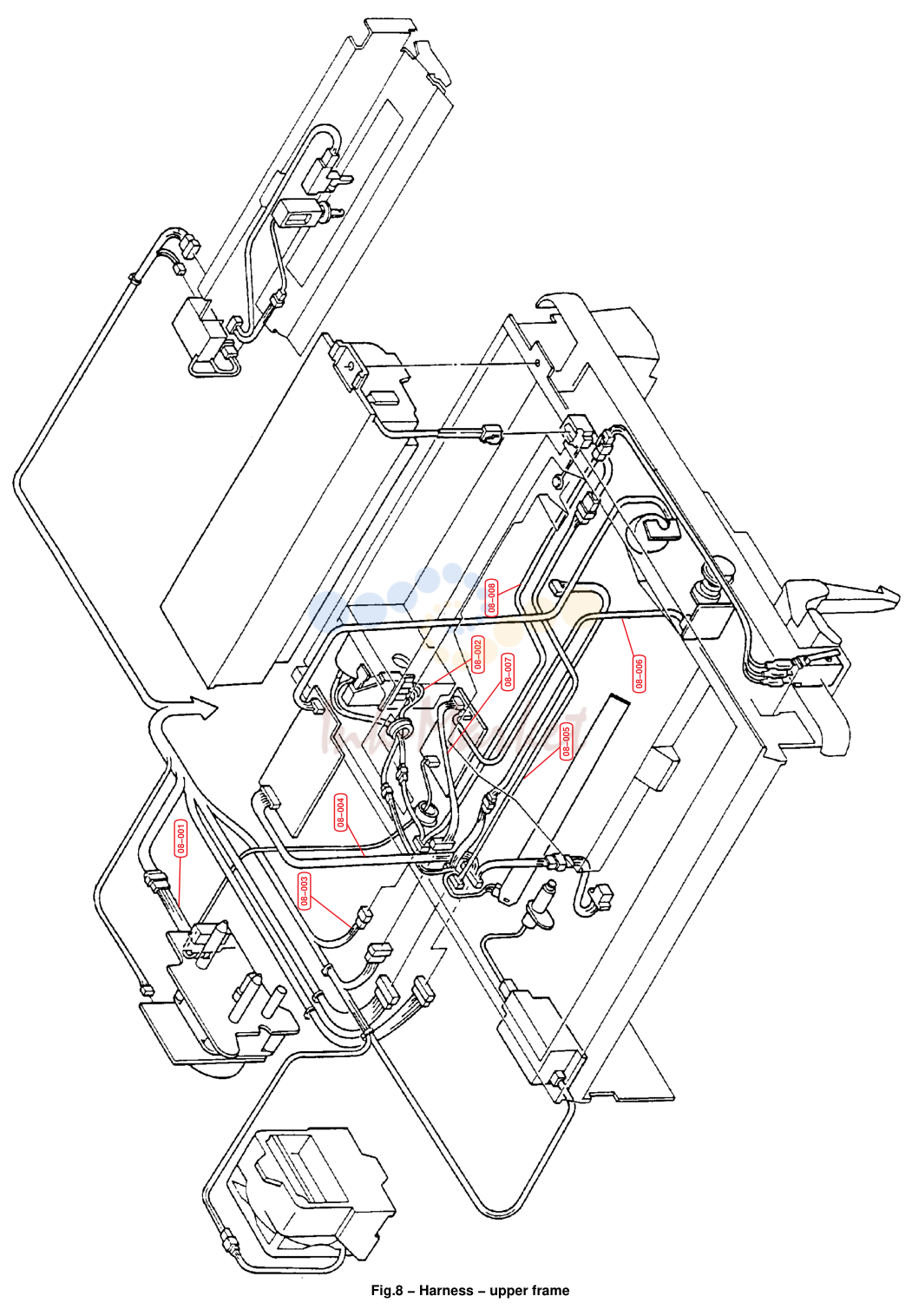 8. Harness - upper frame
