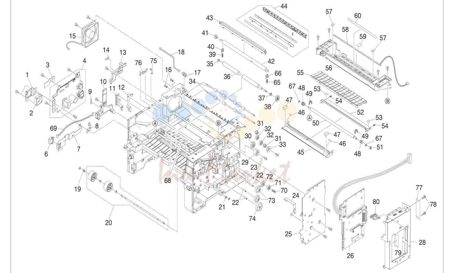 2. Upper Frame Unit - 1