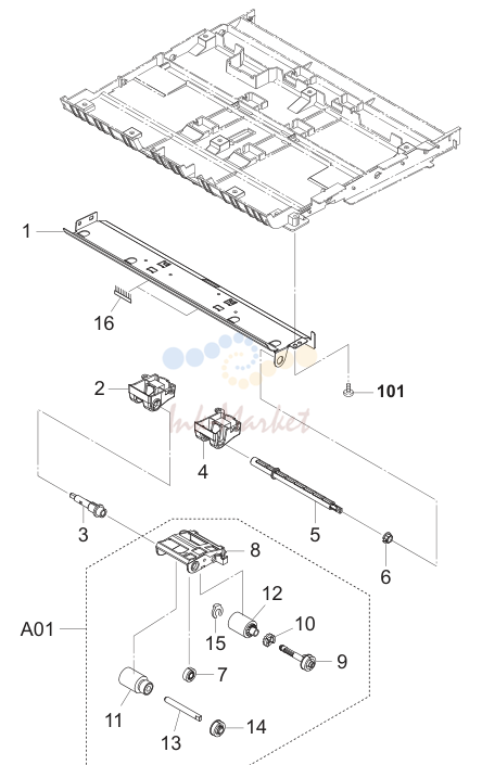 7. Paper Feed Section 3 2J5-1