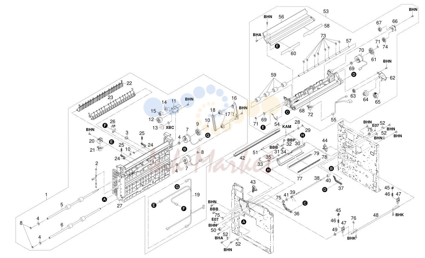 8. Paper feed unit, 2