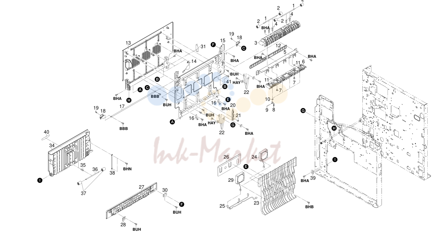 10. Paper feed unit, 3