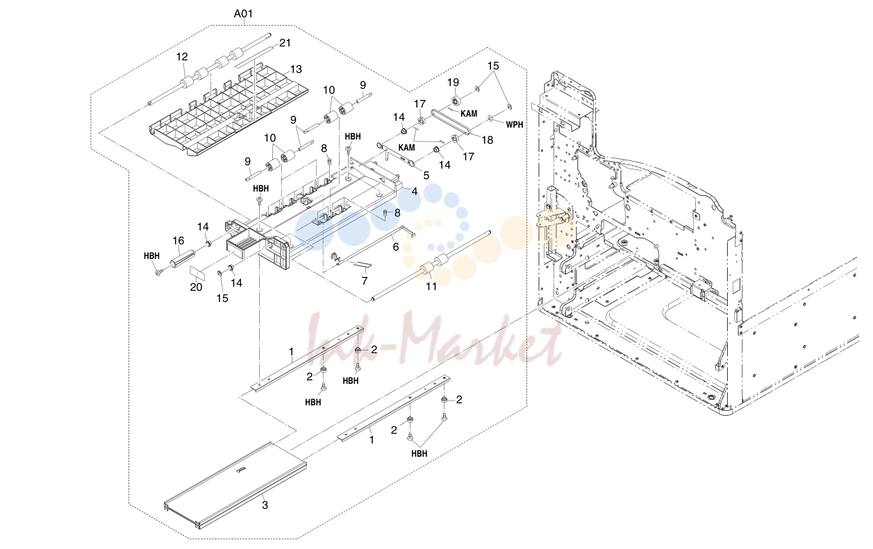 10. Bypass feed unit