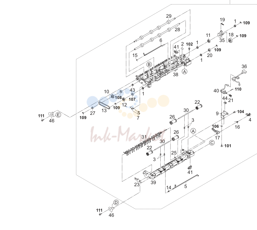 9. Paper Exit (110V)