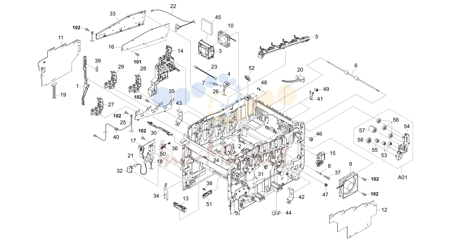 2. Upper Frame Unit