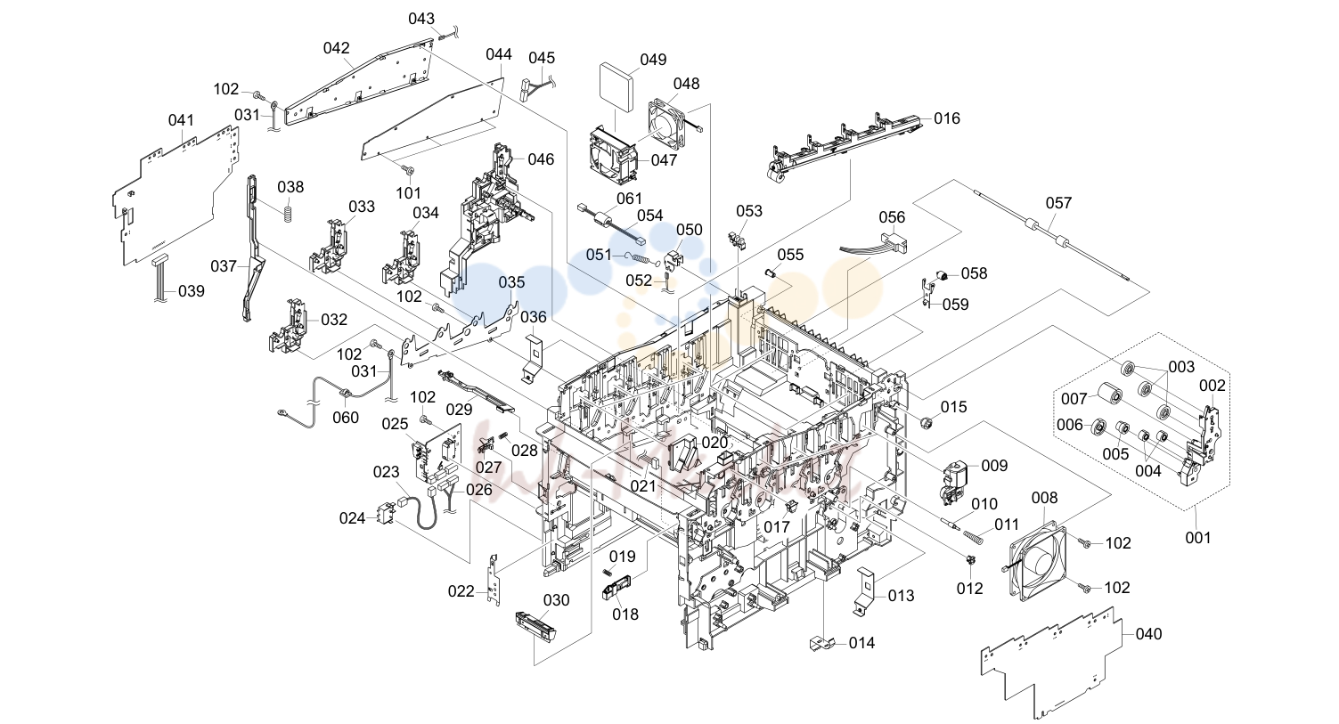 2. Upper Frame Unit