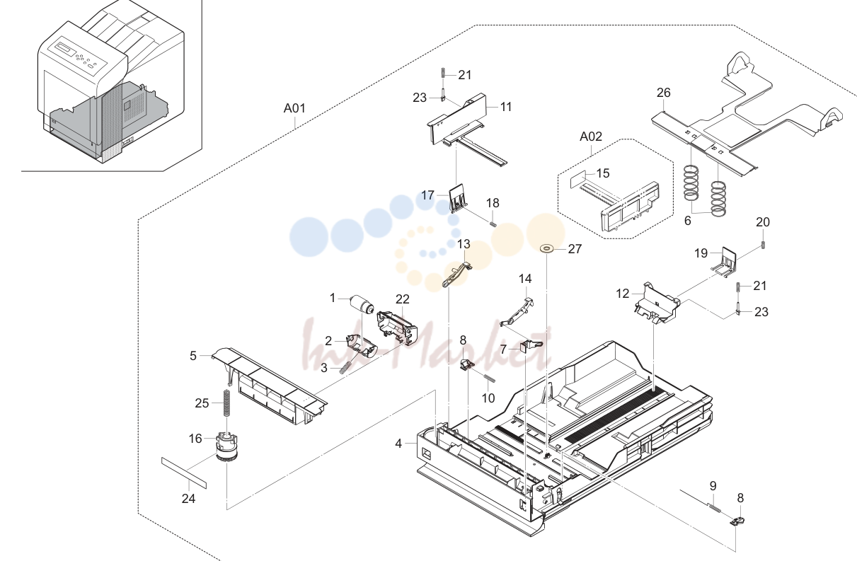 7. Paper Cassettes (21/23ppm 250sheet)