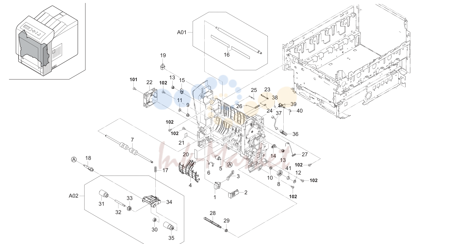 9. Paper Feed Section 1