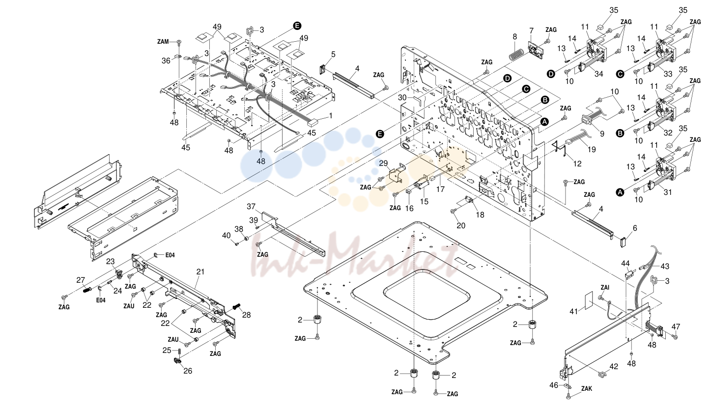 2. Upper Frame Unit 1 2BF-3