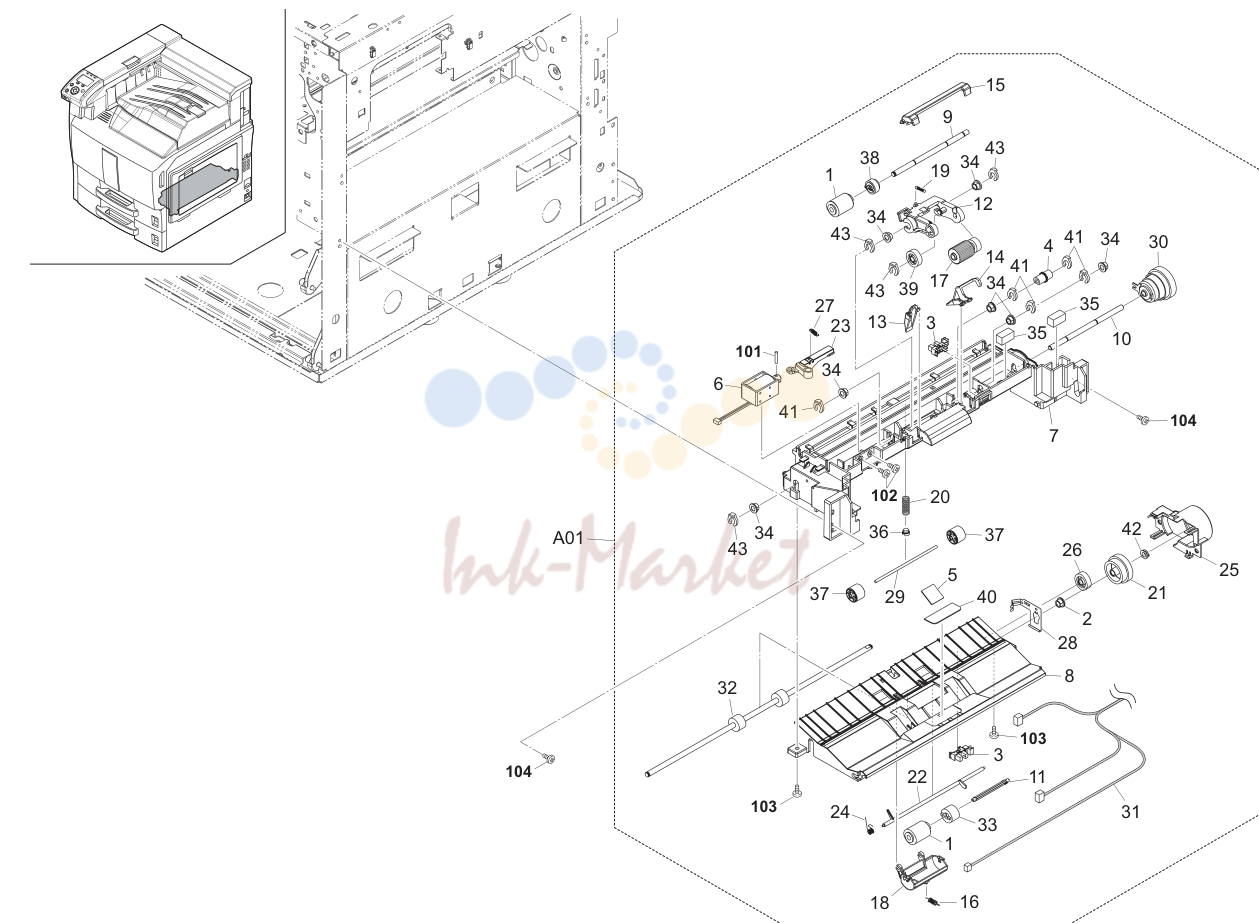 8. Paper Feed Section 2 2KA