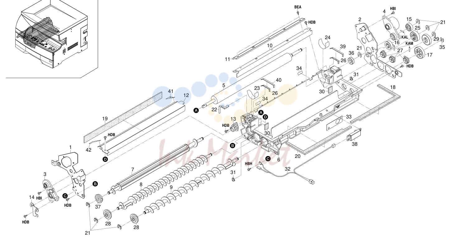 8. IMAGING UNIT (DEVELOPING SECTION) 2BT