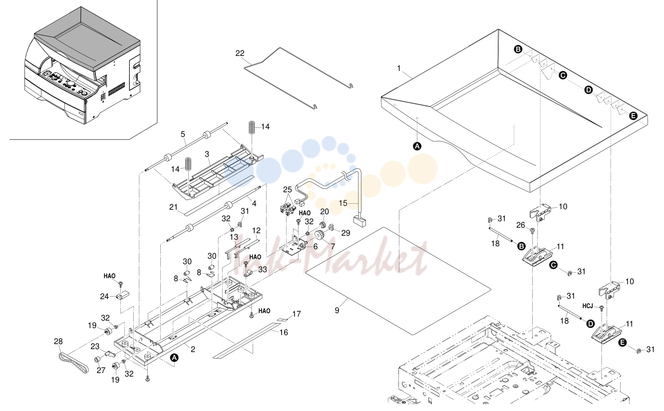 5. DOCUMENT FEEDER (KM-1510)