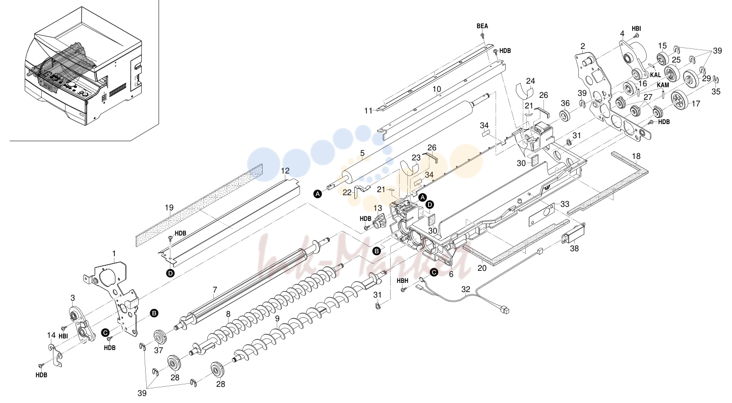 10. IMAGING UNIT (DEVELOPING SECTION)