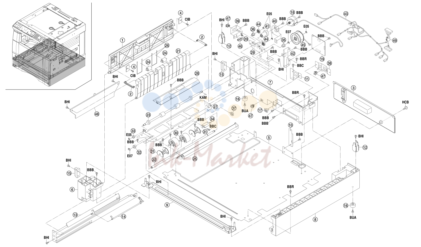 5. DECK UNIT (KM-2030)