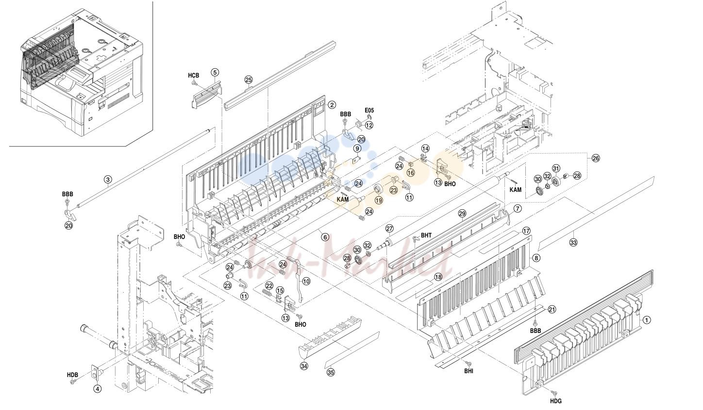 7. PAPER CONVEYING SECTION