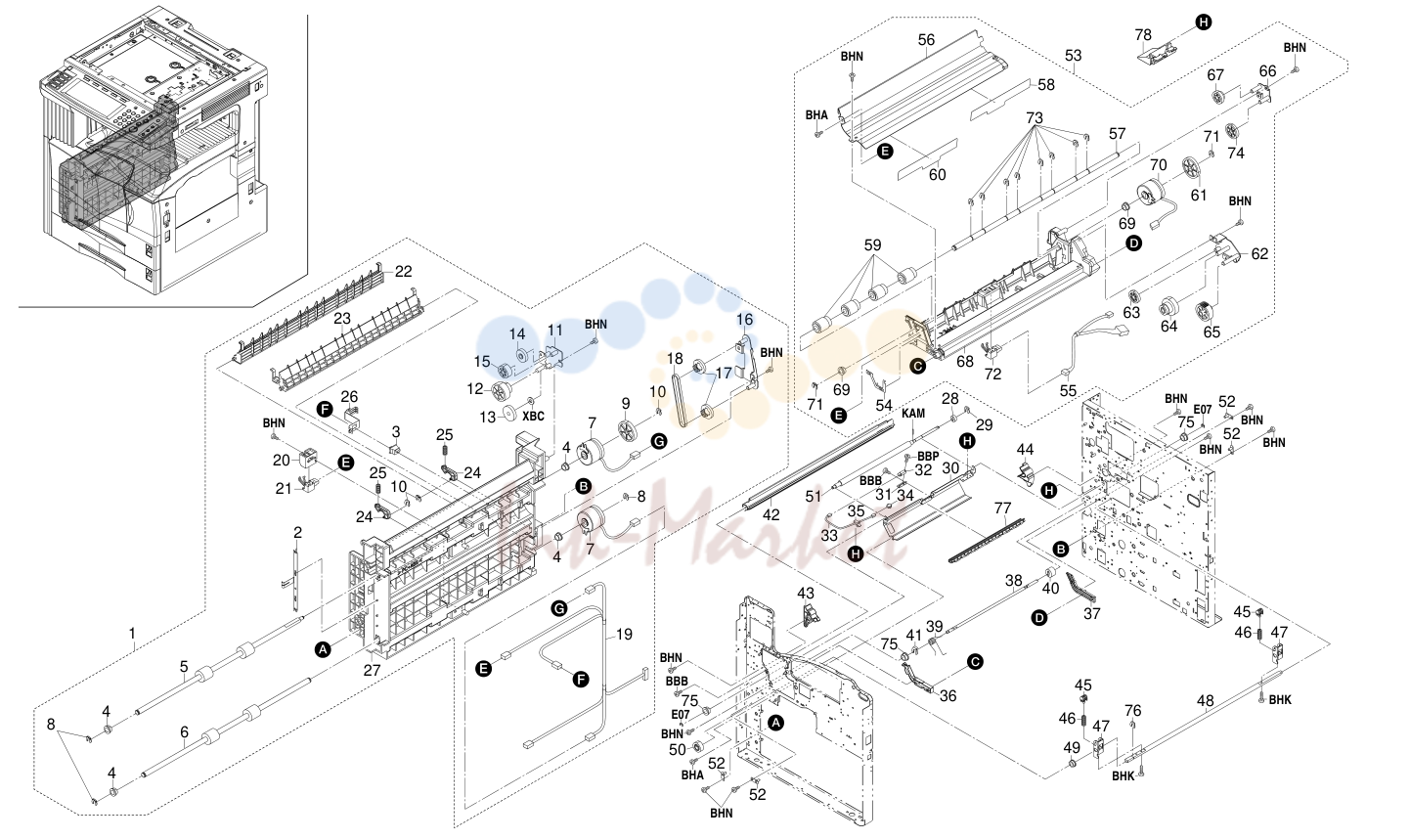 5. PAPER FEED-IN SECTION II 2DF