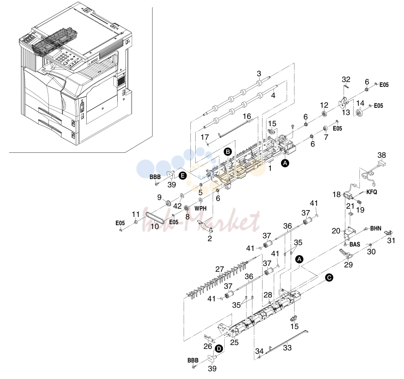 8. PAPER EXIT SECTION