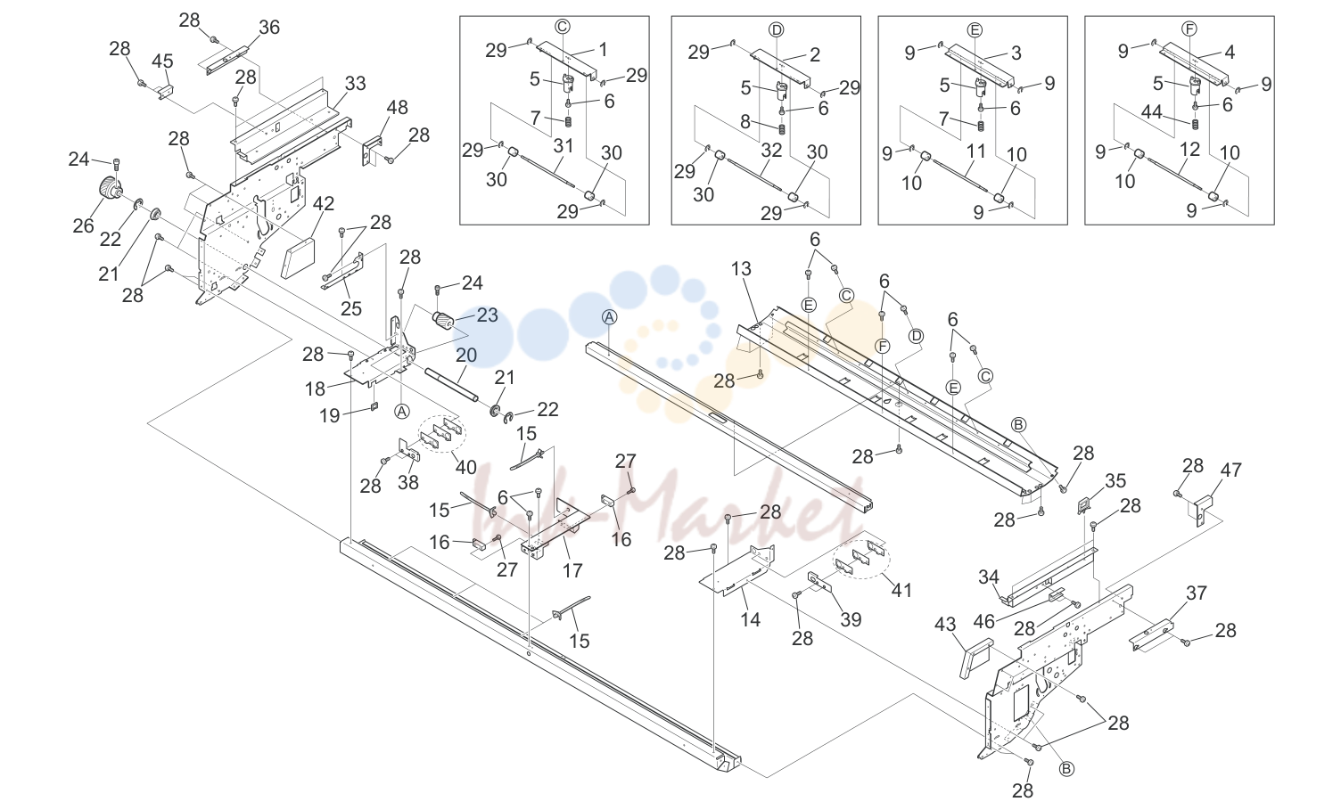 2. ENGINE FRAME PARTS ASSY 2 5H6-1