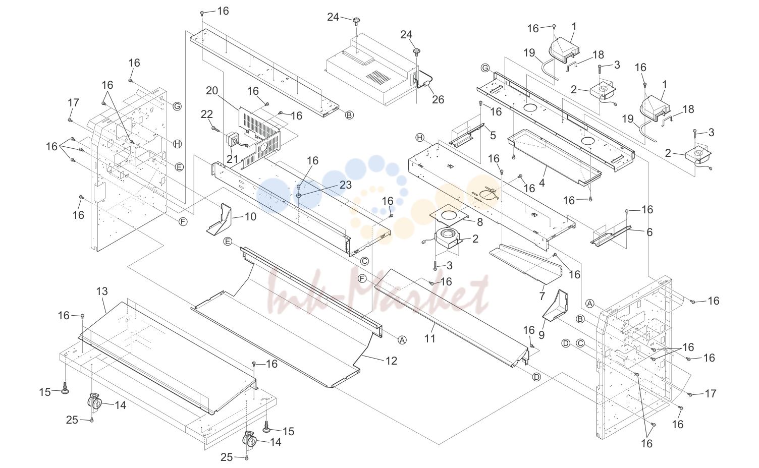 7. MAIN FRAME PARTS ASSY 2 5H6-1